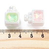 Opaque Rhinestone Acrylic Beads OACR-S139-06-3