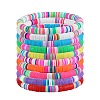 10Pcs Polymer Clay Bracelets BJEW-SW001601-1