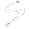 Non-Tarnish 304 Stainless Steel Pendant Necklace for Women NJEW-JN04387-01-4