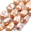 Natural Nucleated Pearl Beads Strands PEAR-B004-15M-06B-2
