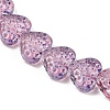 Transparent Glass Beads Strands GLAA-H038-01D-4