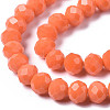 Opaque Solid Color Glass Beads Strands EGLA-A034-P8mm-D20-3