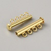 Brass Slide Lock Clasps KK-WH20007-22B-2
