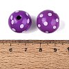 Dyed Natural Wooden Beads WOOD-O005-01E-3