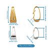 800Pcs 8 Styles Iron Snap On Bails IFIN-YS0001-03-6