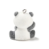 Flocky Opaque Resin Pendants RE-CBAC51B-05B-P-3