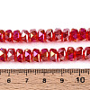 Electroplate Glass Beads Strands EGLA-T021-20I-4