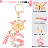 Zinc Alloy Tassel Keychain KEYC-WH20004-12T-6