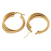 202 Stainless Steel Multi Layered Hoop Earrings EJEW-H003-22G-2