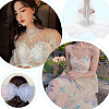 Sequined Tulle Lace Mesh Polyester Fabric DIY-WH0033-83-5