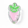 Transparent Acrylic Enamel Beads LS-OACR-N130-025-02-1
