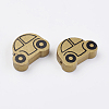 Spray Painted Natural Wood Beads WOOD-Q030-75G-2