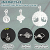 Unicraftale 18Pcs 3 Style 304 Stainless Steel Tree of Life Pendant Decorations HJEW-UN0001-02-4