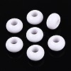 Opaque Acrylic European Large Hole Beads SACR-N019-03K-1