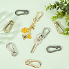 8Pcs 4 Colors Zinc Alloy Lobster Claw Clasps FIND-WR0004-55-5