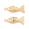 Brass Micro Pave Clear Cubic Zirconia Pendants X-KK-C080-02A-G-1