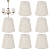 8Pcs Linen with Iron Lamp Shades AJEW-WH0609-303-1
