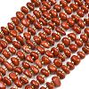 Natural Red Jaseper Beads Strands G-RM250109-A16-2