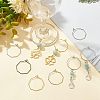 Unicraftale 30Pcs 5 Colors Ion Plating(IP) 316 Surgical Stainless Steel Hoop Earrings Findings STAS-UN0030-95-3