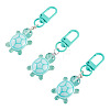 3Pcs Resin Tortoise Pendant Decorations HJEW-TA0001-39I-2