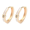 Brass Micro Pave Clear Cubic Zirconia Hoop Earrings for Women EJEW-S234-06G-1