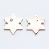 316L Surgical Stainless Steel Micro Pave Cubic Zirconia Links connectors STAS-K178-19RG-2