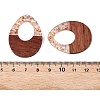 Epoxy Resin & Walnut Wood Pendants RESI-T057-12E-3