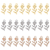 DICOSMETIC 24Pcs 3 Colors Brass Pendants FIND-DC0002-13-1