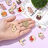 14Pcs 7 Styles Snake Enamel Pins JEWB-CJ0001-55-4