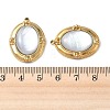 Natural Freshwater Shell Pendants STAS-G397-24G-01-3