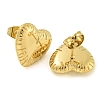 PVD Vacuum Plating 304 Stainless Steel Stud Earrings for Women EJEW-S227-40G-2