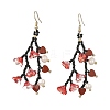 Glass Seed Bead Dangle Earrings EJEW-MZ00770-01-3