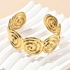 304 Stainless Steel Cuff Bangles for Women AJEW-P127-18G-2