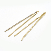 Brass Chain Tassel Big Pendants KK-T032-172G-2