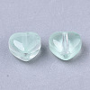 Transparent Spray Painted Glass Beads X-GLAA-N035-02-A05-2