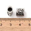 12Pcs Oval with Constellation 304 Stainless Steel Beads STAS-E215-05AS-M-4