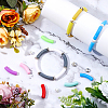 DIY Acrylic Curved Tube & CCB Plastic Beads Bracelet Making Kits DIY-DC0003-31B-5