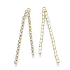 Brass Cup Chains Tassel Big Pendants PALLOY-S177-72LG-2