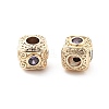 Brass Micro Pave Cubic Zirconia Beads KK-R216-17KCG-02-2