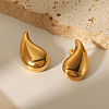 Stainless Steel Teardrop Stud Earrings XY8180-2