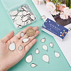 60Pcs 3 Styles 304 Stainless Steel Pendant Cabochon Settings STAS-SC0006-17-3