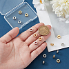 16Pcs 2 Colors Brass Micro Pave Clear Cubic Zirconia European Beads OPDL-UN0001-08-5