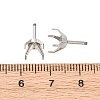 304 Stainless Steel Stud Earring Findings STAS-B091-02C-08P-3