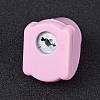 Random Single Color or Random Mixed Color Mini Plastic Craft Paper Punch Sets for Scrapbooking & Paper Crafts AJEW-L051-14-2