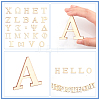   3 Sets 2 Styles Decorative Wooden Greek Letters DIY-PH0006-56-6