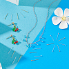 60Pcs 2 Colors 925 Sterling Silver Head Pins STER-PH0003-19-4
