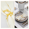 HOBBIESAY 12pcs 2 Colors Alloy & Iron Napkin Rings AJEW-HY0001-11-5