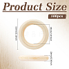 Unfinished Schima Wood Rings for DIY Accessories WOOD-WH0002-65A-2