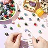 100Pcs Rubberized Style ABS Plastic Pendants KY-CJ0002-14-5