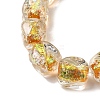 Handmade Foil Lampwork Beads Strands FOIL-C002-01D-3